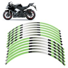 17" Rim Stripes Wheel Tape Sticker Green Fit KAWASAKI NINJA 1000/R/SX 250/R 300