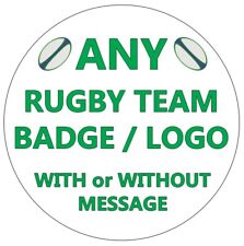 Any Rugby Team Club Logo Personalised Cake Toppers Edible Icing Wafer Decor RFC