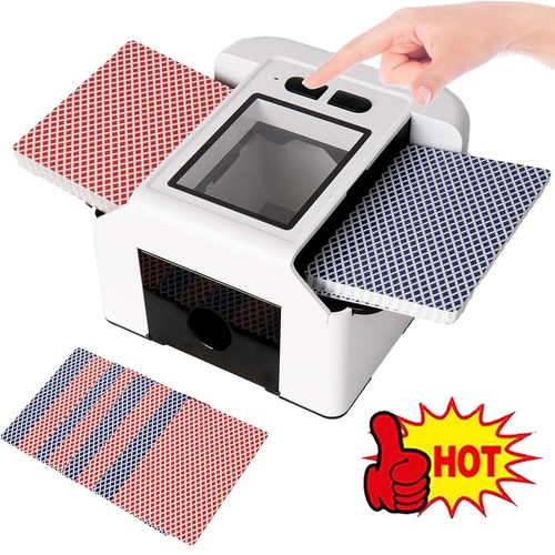 Automatic card shuffler - card,