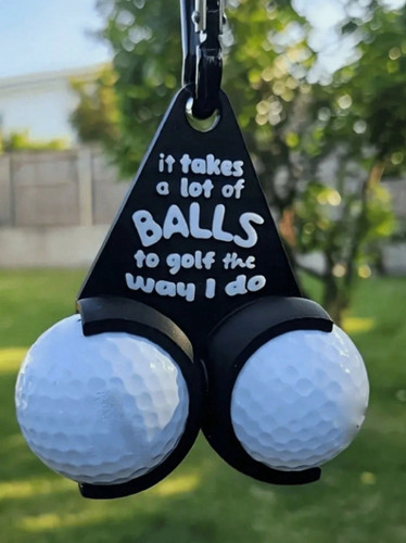 Funny golf ball holder - ball,