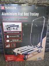 Parkside 150kg Heavy Duty Aluminium Flat Bed Trolley  Opened Unused 