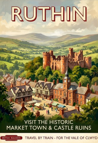 British travel poster print - ,