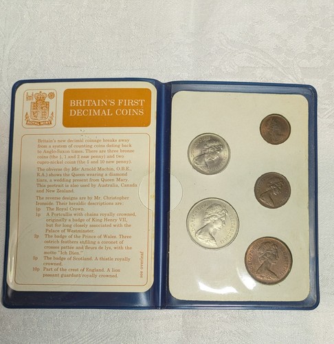 Britain first decimal coins - first,