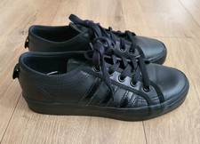 Adidas Nizza Lo Junior Trainers Black - Size UK 5