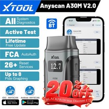 2025 XTOOL A30M V2.0 BT ALL System OBD2 Scanner Car Diagnostic Tool Code Reader