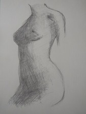 Pencil drawing sketch after