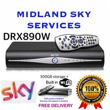 SKY + PLUS HD BOX WIFI - 500GB - AMSTRAD DRX890W BUILT IN WIFI ON DEMAND GRADE B