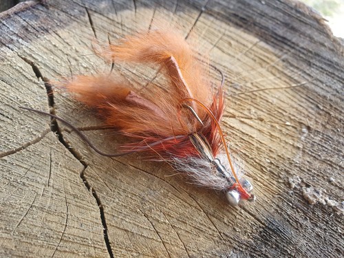 Crayfish fly craw zonker red - crayfish,