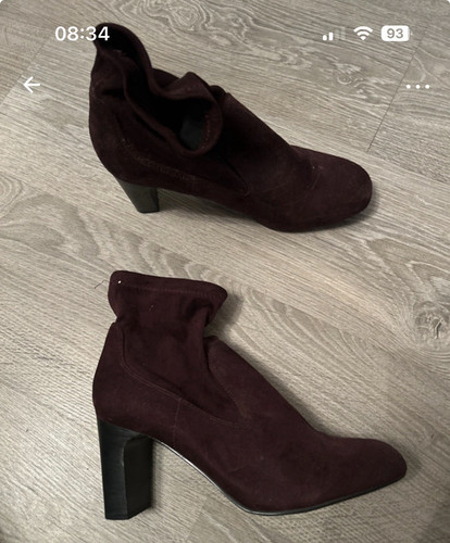 Tamaris burgundy suede ankle - tamaris,