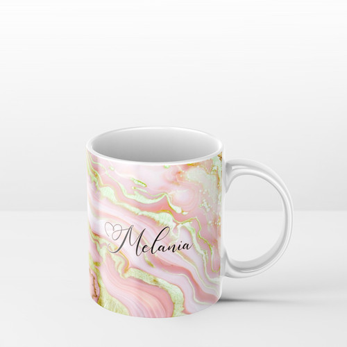 Personalised mug marble - mug, custom