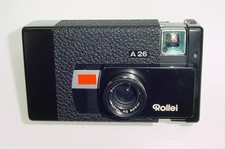 Rollei A 26 Compact 126 Film Camera with Sonnar 40mm f/3.5 Lens Fully Working