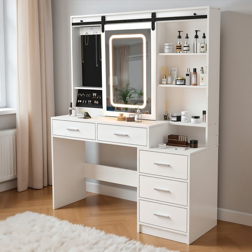 Large dressing table with led - table,