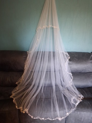 White wedding veil tier - veil,