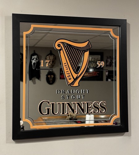 Guinness mirror framed beer - mirror,