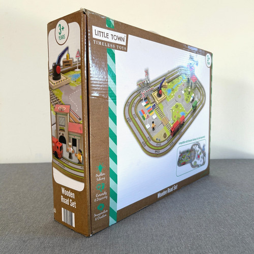 Aldi wooden road set - aldi,