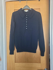 Boden fine wool navy collared