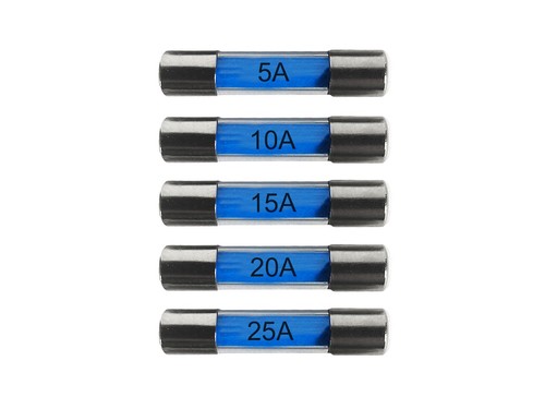 30mm glass fuses - 30mm, 5-25