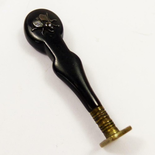 Vintage wax seal stamp - wax,