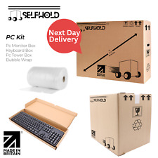 PC Shipping Box Kit include Tower, Keyboard and Monitor Boxes - Cardboard PC Kit