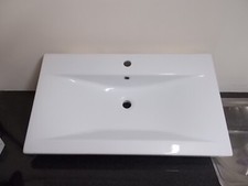 Bathroom cabinet basin. White