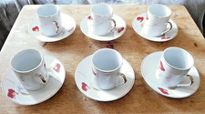 Espresso Cups and Saucers Set