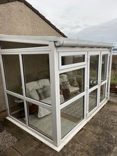 lean-to conservatory PVC White Used