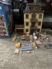 Sylvanian Families Grand Mansion Blue Roof Model. Original Box Plus Extras