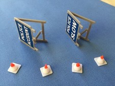 Dinky Toys 287 Ford Transit Van POLICE ACCIDENT UNIT (Road Signs and Cones)