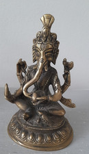 Nicely cast 19th / 20th century bronze figure of ganesh