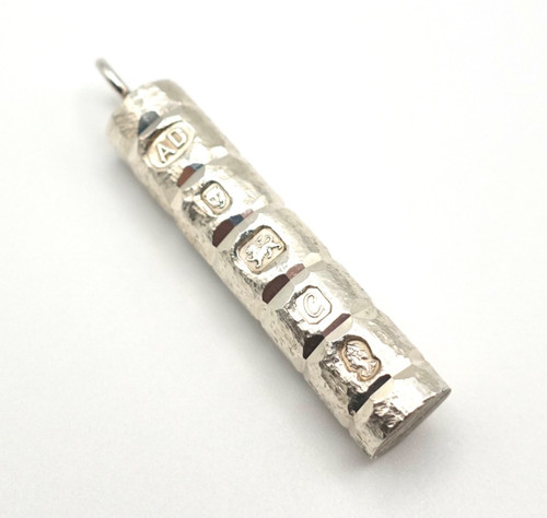 Sterling silver ingot - sterling, pendant