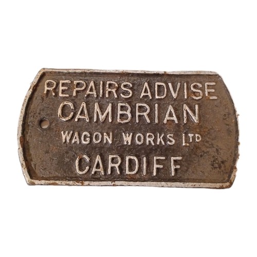 Railwayana cambrian repairs - railwayana,