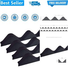 4 x Black Corrugated Sheet