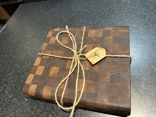 Handmade walnut chopping board - handmade,