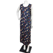 Denim Floral Jumper Dress Size