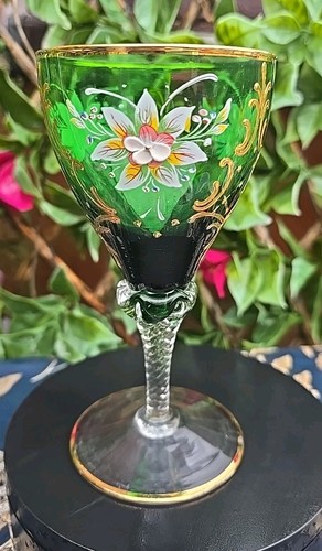 Vintage bohemian wine - vintage, glass