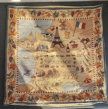 Vintage Goblys French Tapestry Cushion Cover With Zip 46cm Sqr