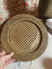Rattan Wicker Charger Plates X