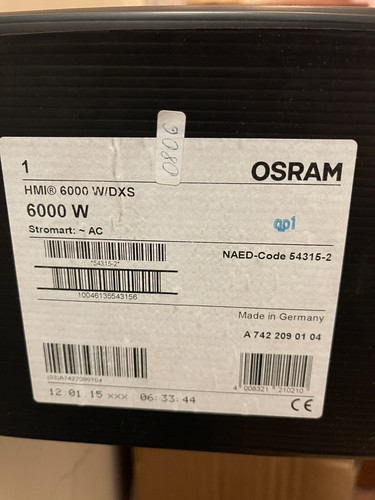 Osram hmi 6000 dxs lamp - lamp, naed