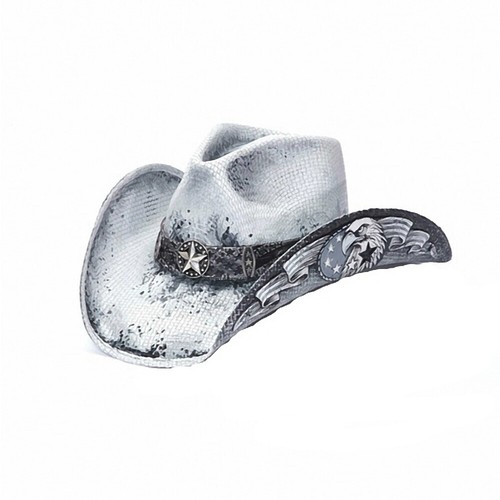 Cowboy hat straw - hat,