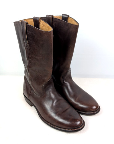 Frye men leather roper boots - frye,