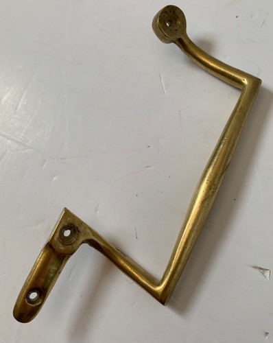 Antique old brass door pull - antique,