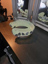 Vintage Frosted Green Glass