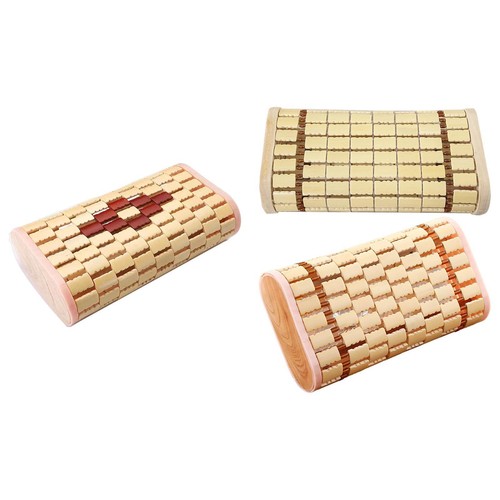 Bamboo headrest pillow hollow - bamboo,