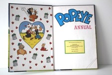 POPEYE THE SAILOR Vintage 1987 Hardback Comic Book Annual Cartoon TV Series