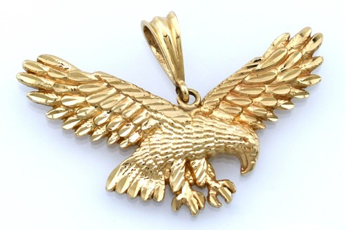14k gold american - 3-d, eagle