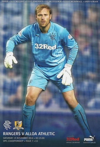 Rangers 2014 home - home, matchday