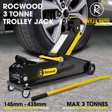 Trolley Jack 3 Ton Tonne Hydraulic Floor Lifting Car Van Garage Tool 145-435mm