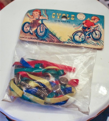 Vintage bicycle streamers - vintage, for