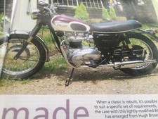 TRIUMPH T120R BONNEVILLE MOTORCYCLE MAGAZINE ARTICLE.