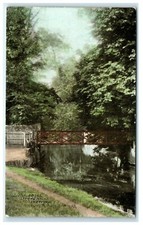 Postcard Thetford Norfolk England Little Bridge Spring Walks 